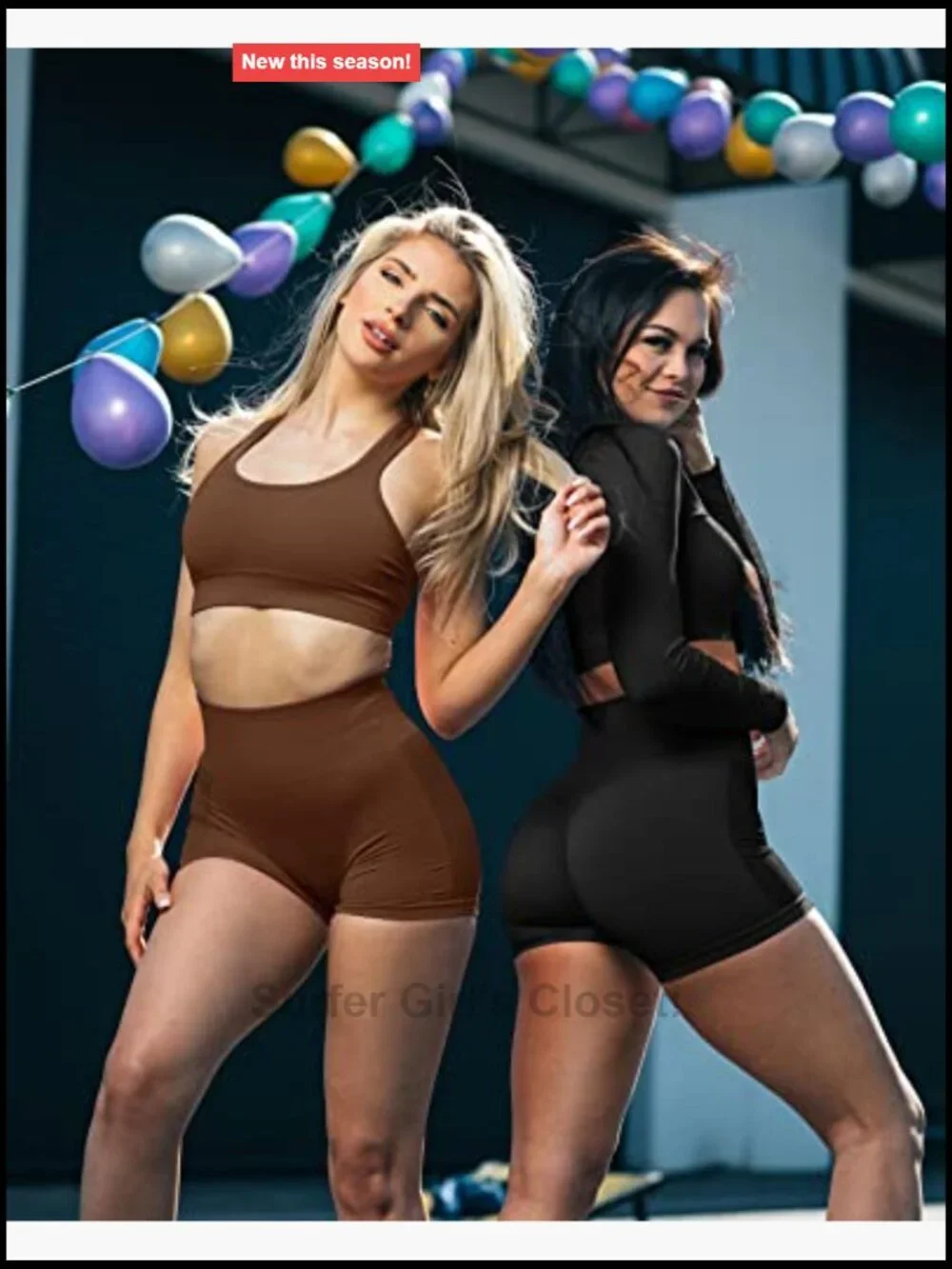 3 Piece Seamless High Waist Butt Lifting Scrunch Yoga Gym Shorts Set